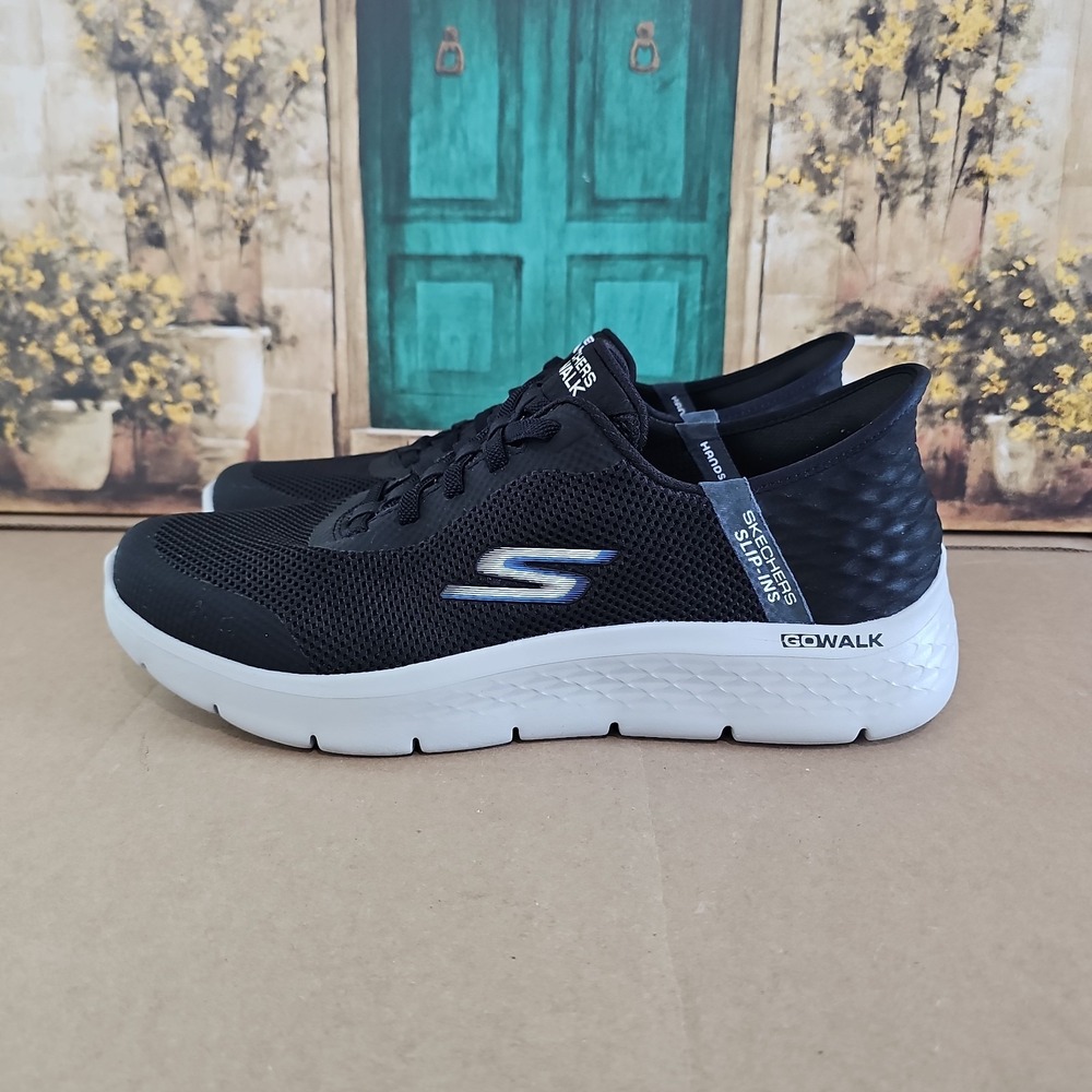 Skechers Go Walk Flex Grand Entry Black White Men's Size 11 Athletic Sneaker